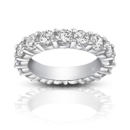 4.00 ct Ladies Round Cut Diamond Eternity Wedding Band Ring 4.00 ct Ladies Round Cut Diamond Eternity Wedding Band Ring